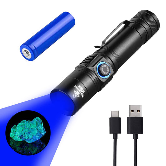 How do I use UV flashlights for research purposes in geology?