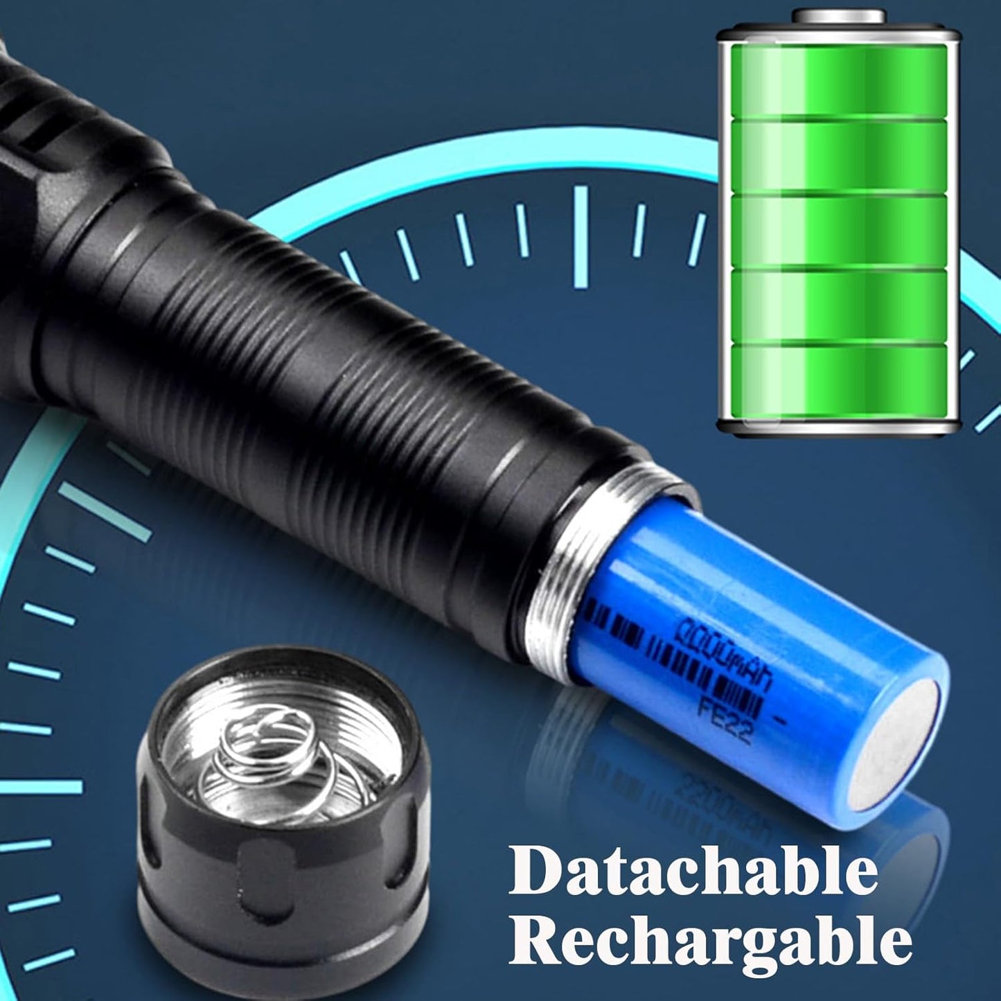 Rechargeable Blood Tracking Light for Night Hunting 2000 Lumens Blood Trail Tracking Flashlight Gifts for Hunter (Blood Finder Light)