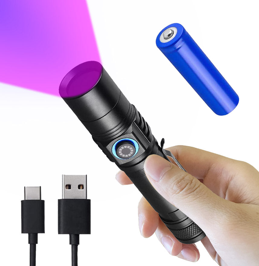 Uv Blood Tracking Flashlight for Hunting Deer Finder Blood Trailing Light Rechargeable Blood Tracker Light