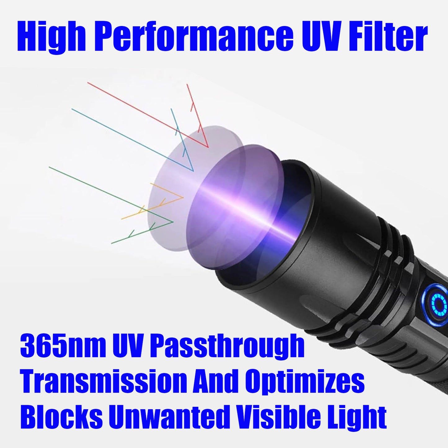 Uv Blood Tracking Flashlight for Hunting Deer Finder Blood Trailing Light Rechargeable Blood Tracker Light