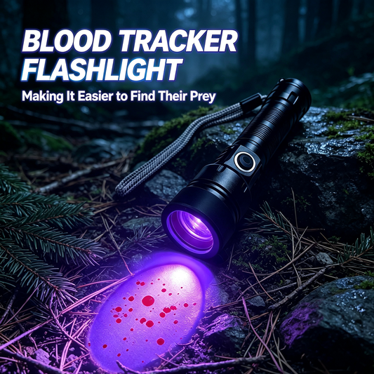 Rechargeable Blood Tracking Light for Night Hunting 2000 Lumens Blood Trail Tracking Flashlight Gifts for Hunter (Blood Finder Light)