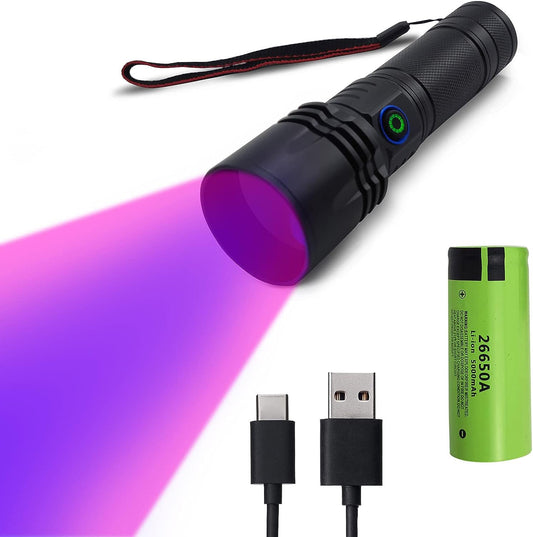 UV-Blutverfolgungs-Taschenlampe für die Jagd auf Hirsche, wiederaufladbares Blutverfolgungslicht